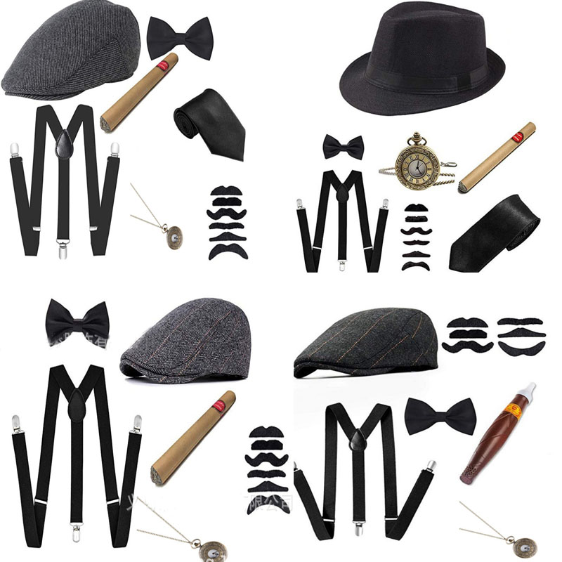 Men'S Accessories In The 1920S - 1920S Halloween 20S Cosplay Gangster Set