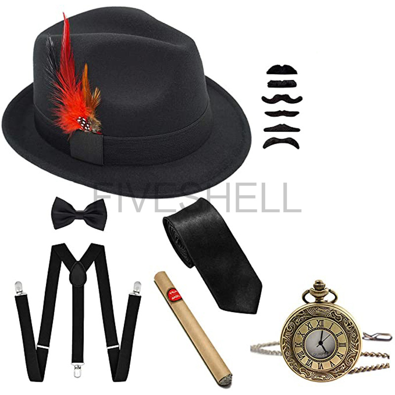 Men'S Accessories In The 1920S - Mens 1920s Gatsby Gangster Costume Accessories