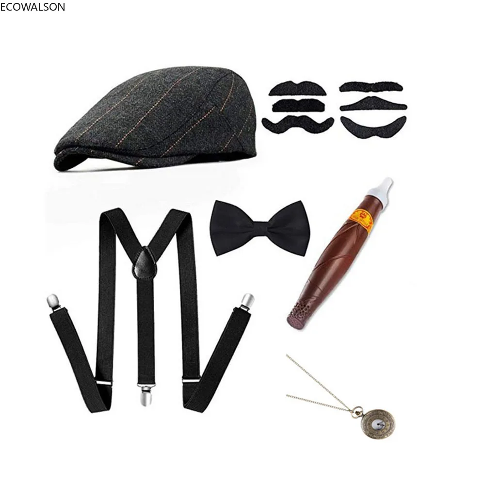 Men'S Accessories In The 1920S - 5 Pieces Stage Clothing Accessories Set