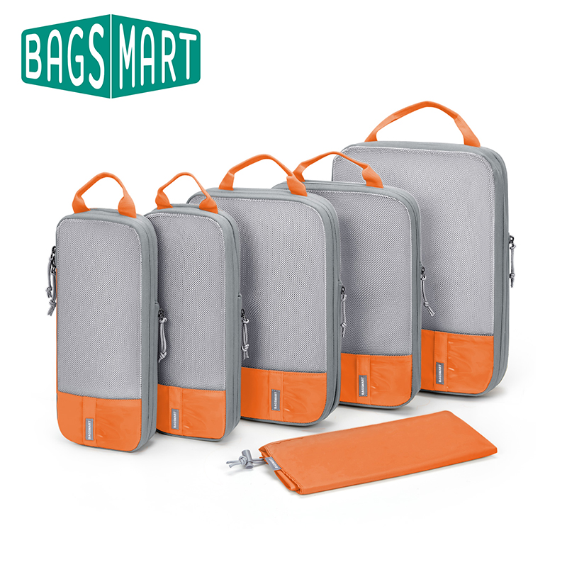 Travel Organizer Men - BAGSMART Compression Packing Cubes for Travel