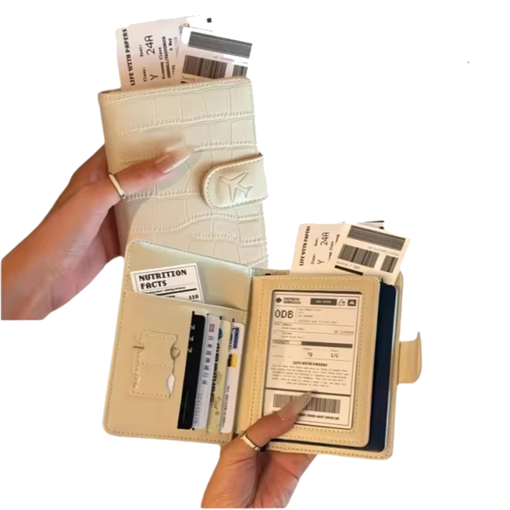 Travel Organizer Men - PU Leather Passport Cover for Men