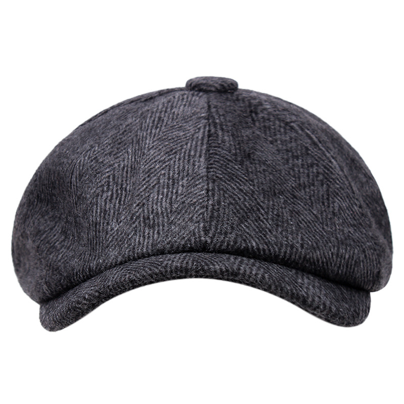Men'S Accessories In The 1920S - 1920s Men Gangster Wool Octagonal Hat