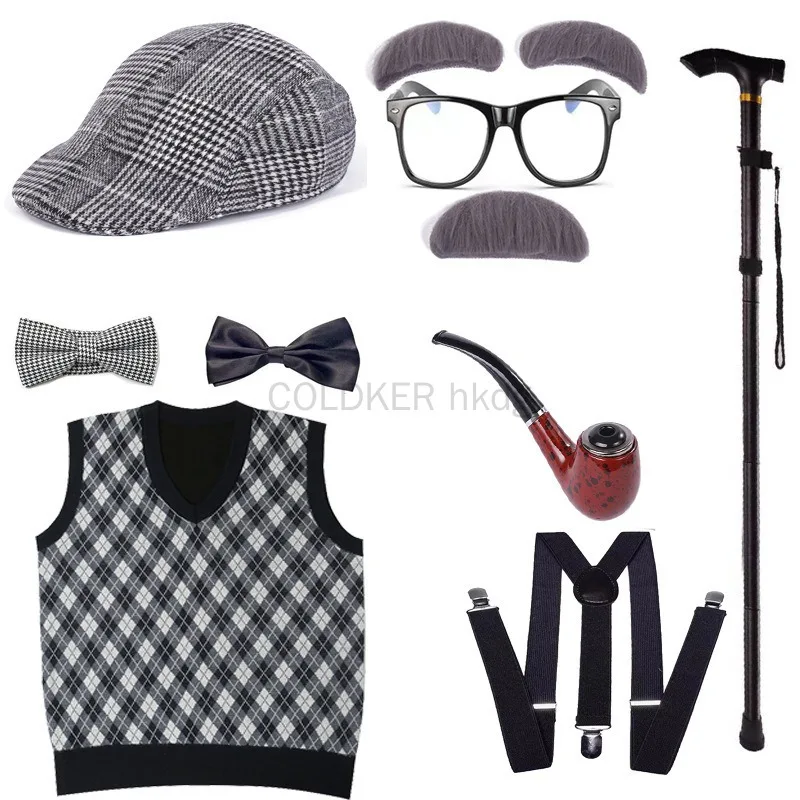 Halloween Festival Old Man Cos - огляд і ціна Men'S Accessories In The 1920S