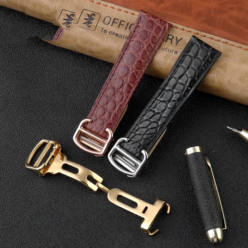 Crocodile Watchband 16 18 20 2 - огляд і ціна Men'S Accessories Cartier