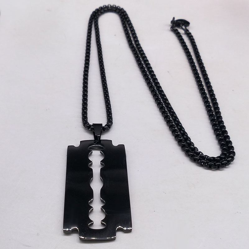 Gothic Blade Razor Pendant Nec - огляд і ціна Men Accessories Aesthetic