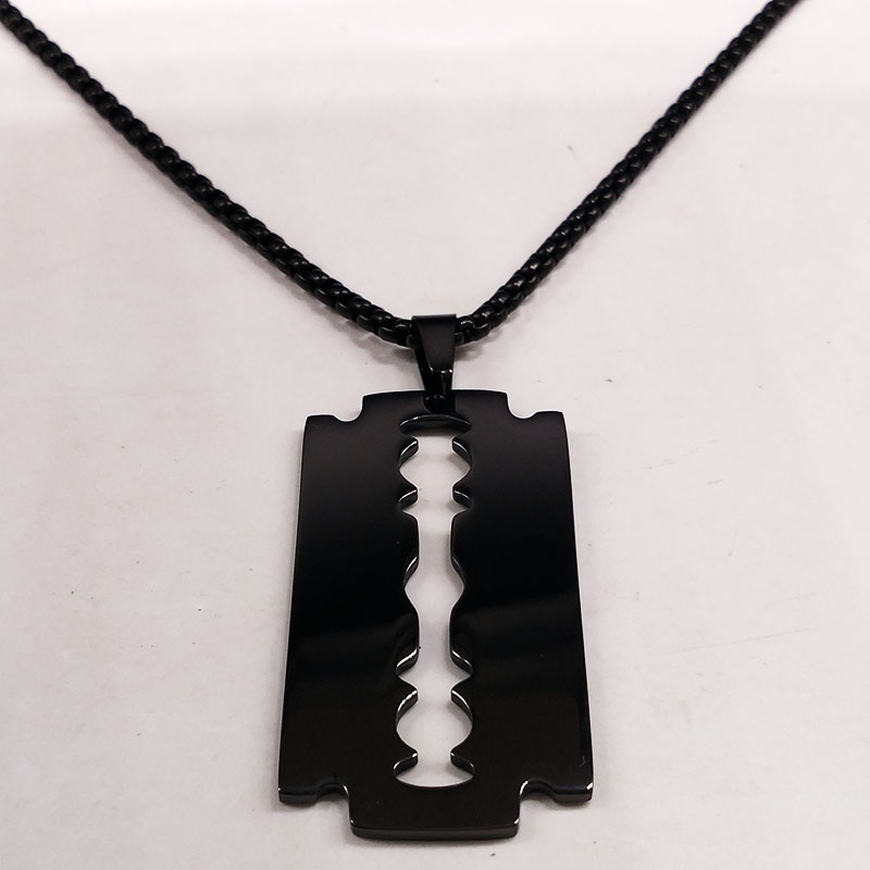 Gothic Blade Razor Pendant Nec - огляд і ціна Men Accessories Aesthetic