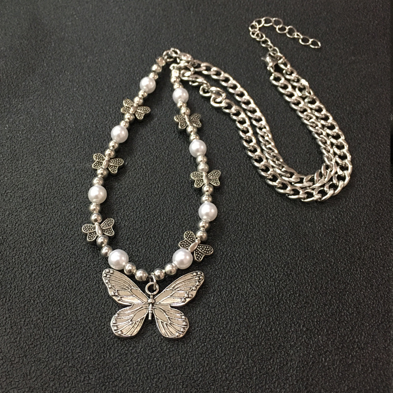Gothic Butterfly Pendant Neckl - огляд і ціна Men Accessories Aesthetic
