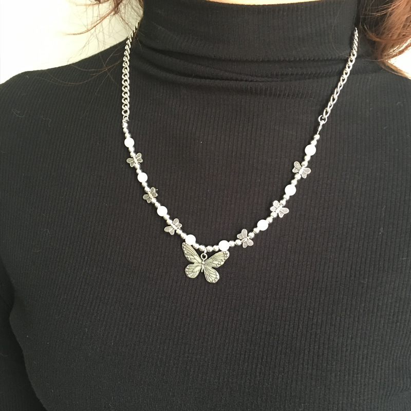 Gothic Butterfly Pendant Neckl - огляд і ціна Men Accessories Aesthetic