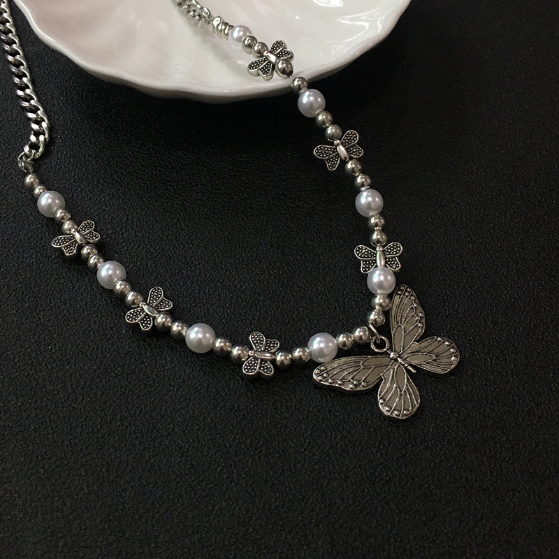 Gothic Butterfly Pendant Neckl - огляд і ціна Men Accessories Aesthetic