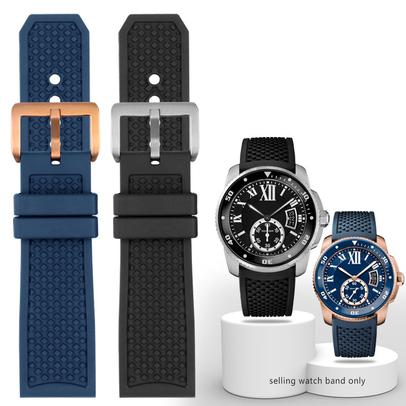 23mm 24mm Fluororubber Watchba - огляд і ціна Men'S Accessories Cartier