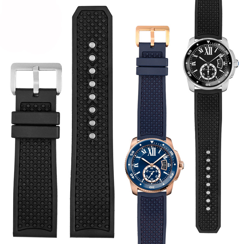 23mm 24mm Fluororubber Watchba - огляд і ціна Men'S Accessories Cartier