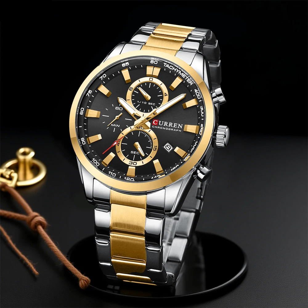 CURREN Casual Quartz Chrono Sp - огляд і ціна Men Accessories Bracelet