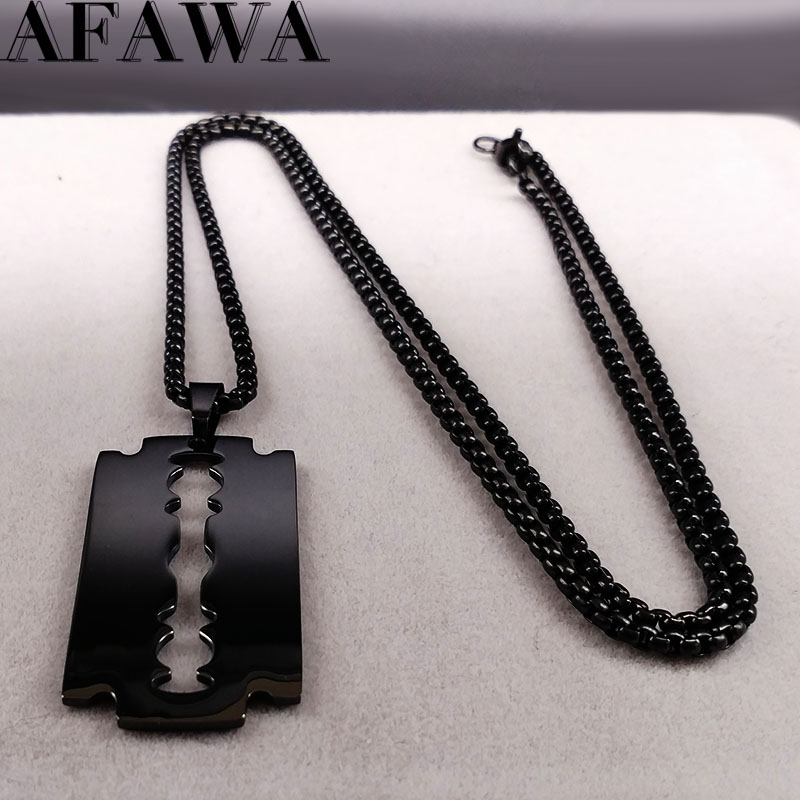 Gothic Blade Razor Pendant Nec - огляд і ціна Men Accessories Aesthetic
