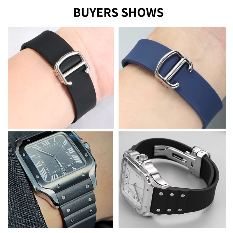 21mm Soft Silicone Watch Strap - огляд і ціна Men'S Accessories Cartier
