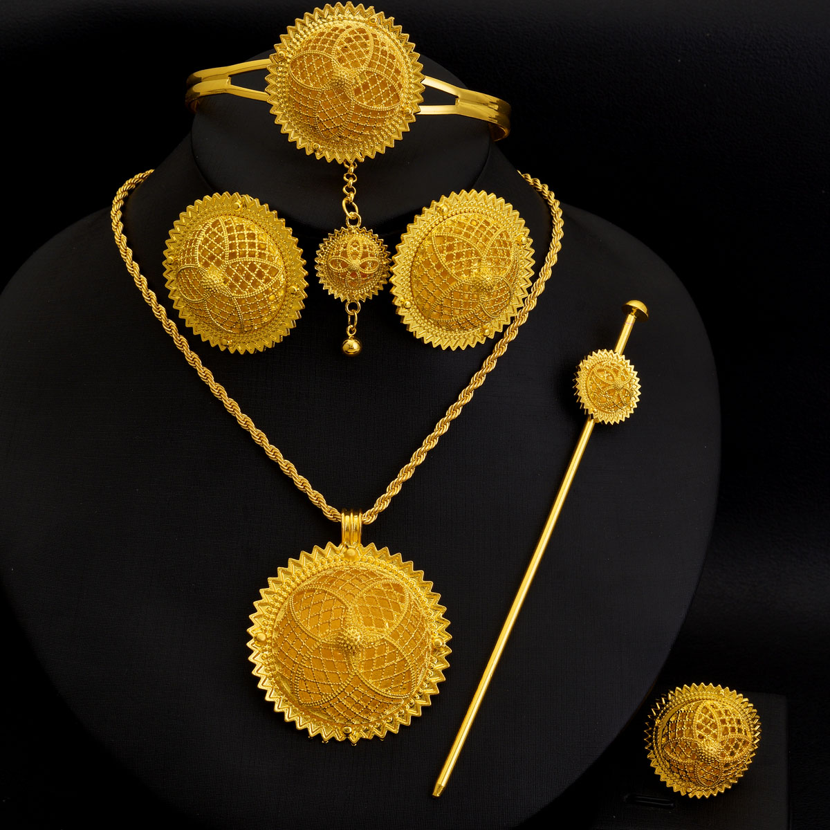 Africa Dubai Golden Color Jewe - огляд і ціна Men'S Accessories Dubai