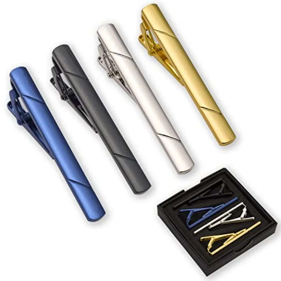 4Pcs Tie Clips For Men Tie Bar - огляд і ціна Men'S Accessories With Suits