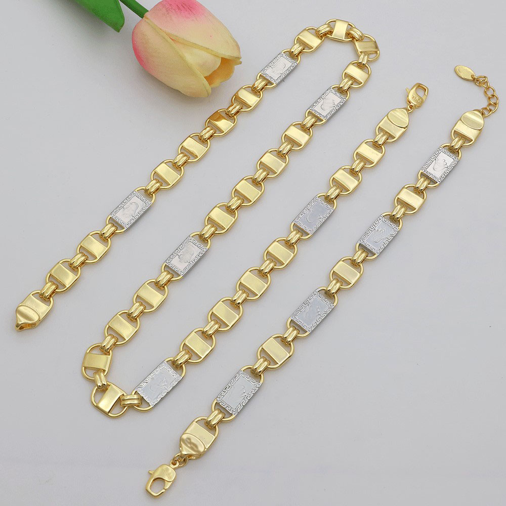 24k Gold-Plated Punk Two Tone  - огляд і ціна Men'S Accessories Dubai