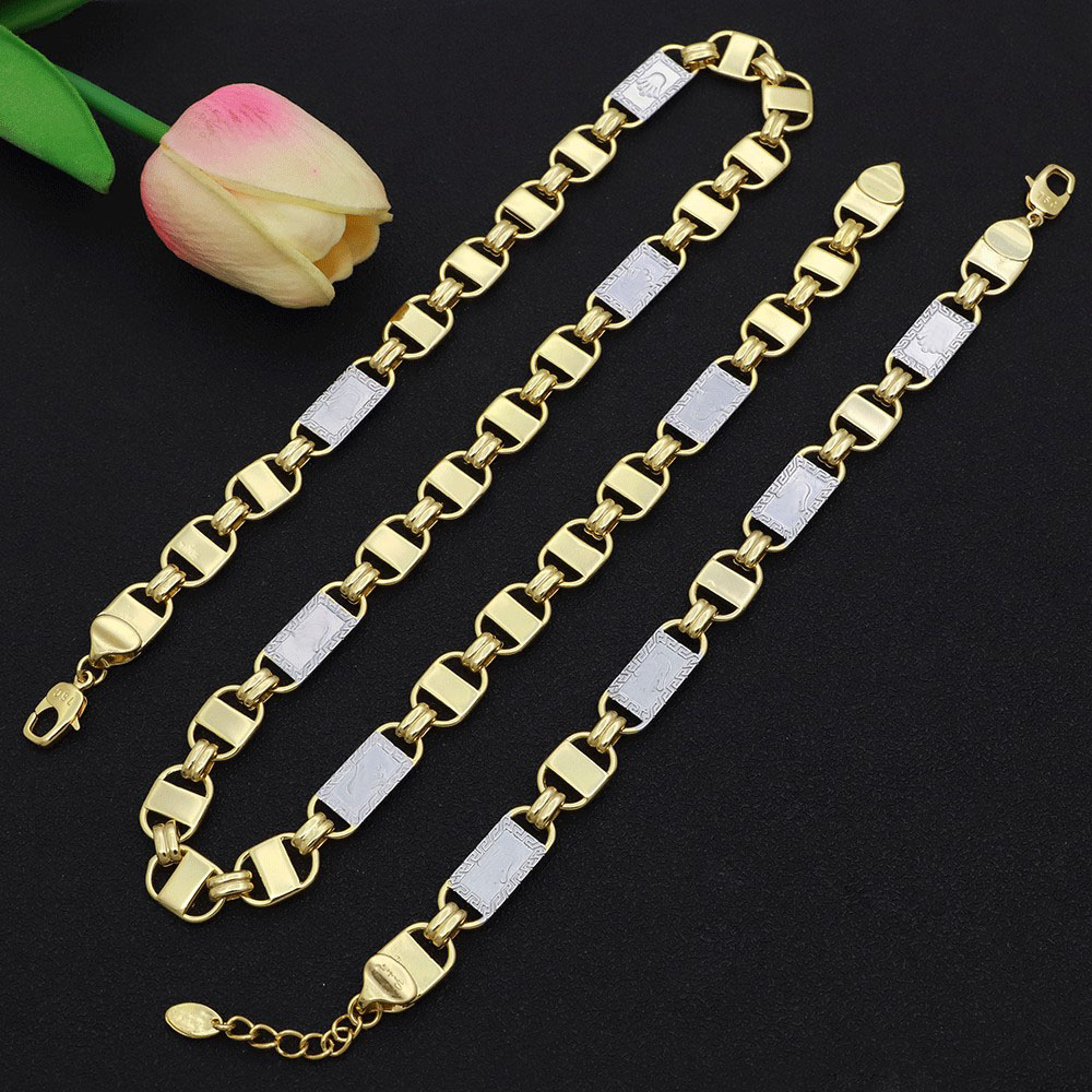 24k Gold-Plated Punk Two Tone  - огляд і ціна Men'S Accessories Dubai